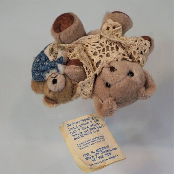 Old Bears Repeating Lil Sis Plush Bear Karen Mitchell Vintage LTD Ed 218/1000 - Picture 9 of 9